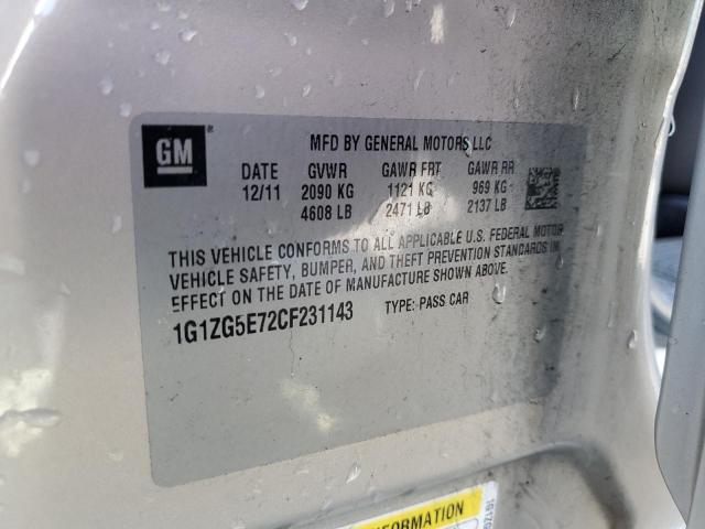 1G1ZG5E72CF231143 - 2012 CHEVROLET MALIBU LTZ BEIGE photo 13