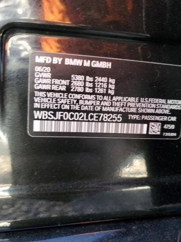 WBSJF0C02LCE78255 - 2020 BMW M5 BASE BLACK photo 13