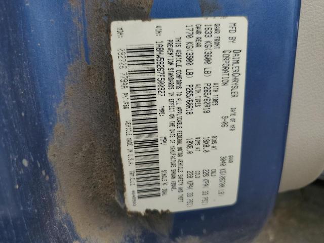 1A8HW58267F500927 - 2007 CHRYSLER ASPEN LIMITED 蓝色 照片 13