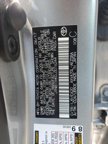 JTNB11HK0J3016244 - 2018 TOYOTA CAMRY L 银色 照片 12