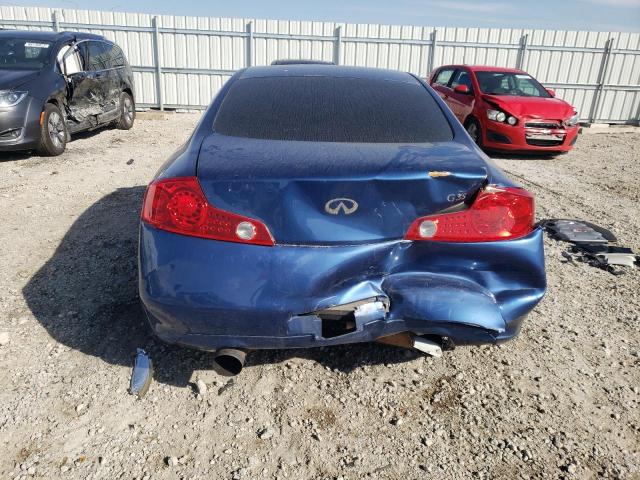 JNKCV54E65M406624 - 2005 INFINITI G35 BLUE photo 6