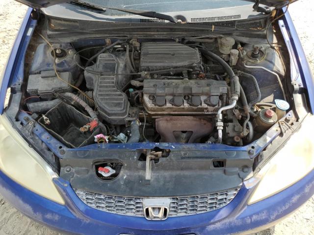 1HGEM21124L025467 - 2004 HONDA CIVIC DX VP ლურჯი ფოტო 11