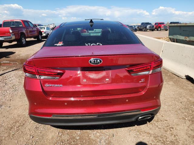 5XXGT4L36JG192589 - 2018 KIA OPTIMA LX RED photo 6