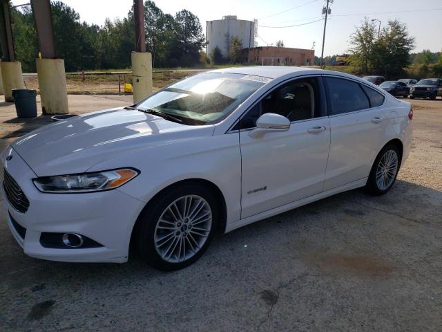 3FA6P0LU8DR198438 - 2013 FORD FUSION SE HYBRID WHITE photo 1