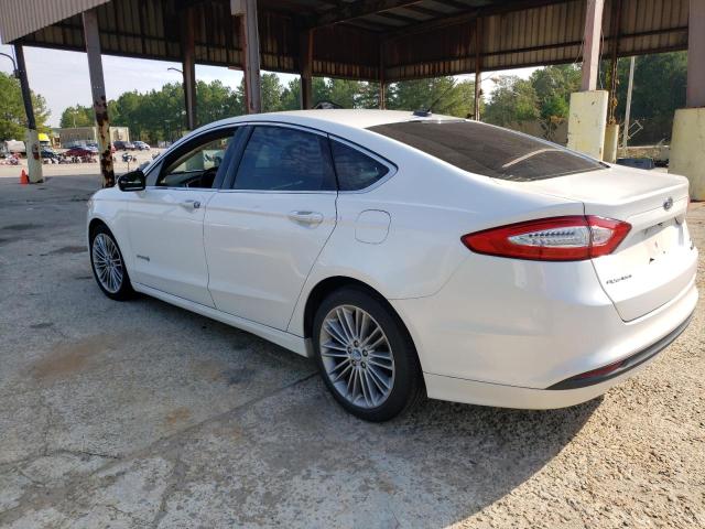 3FA6P0LU8DR198438 - 2013 FORD FUSION SE HYBRID WHITE photo 2