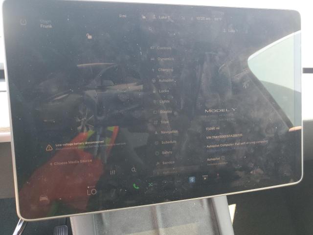 7SAYGDEE5RA289725 - 2024 TESLA MODEL Y Szary zdjęcie 9