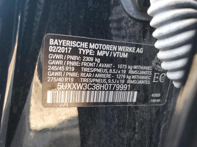 5UXXW3C38H0T79991 - 2017 BMW X4 XDRIVE28I BLACK photo 13