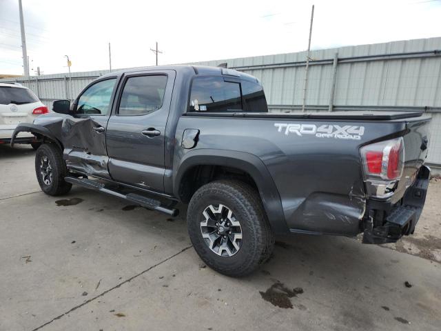 3TMCZ5AN9NM525735 - 2022 TOYOTA TACOMA DOUBLE CAB CHARCOAL photo 2