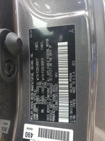 5TDJRKEC2RS199605 - 2024 TOYOTA SIENNA XLE GRAY photo 14