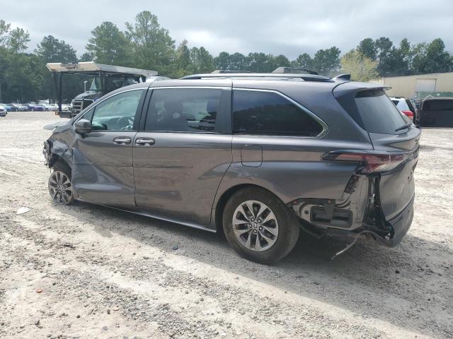 5TDJRKEC2RS199605 - 2024 TOYOTA SIENNA XLE GRAY photo 2