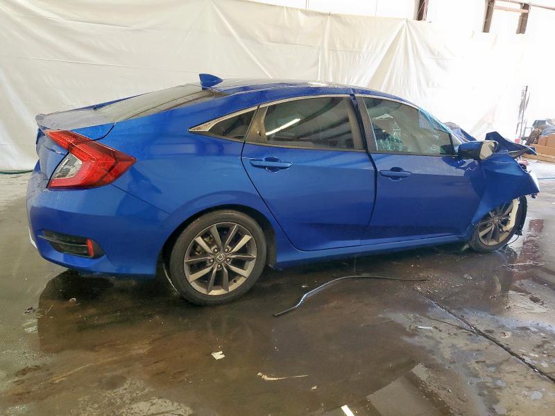 19XFC1F3XME010959 - 2021 HONDA CIVIC EX BLUE photo 3