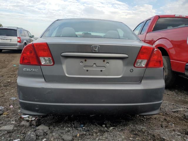 2HGES16385H568248 - 2005 HONDA CIVIC DX VP GRAY photo 6