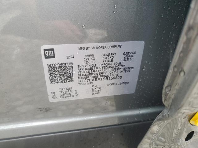 KL47LAEP1SB150203 - 2025 BUICK ENVISTA PREFERRED GRAY photo 13