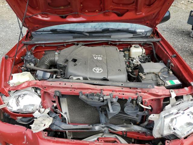 3TMLU4ENXCM093236 - 2012 TOYOTA TACOMA DOUBLE CAB RED photo 11