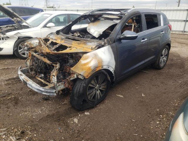 KNDPCCAC6F7756769 - 2015 KIA SPORTAGE EX BLUE photo 1