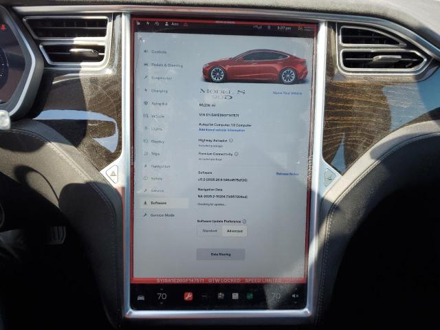 5YJSA1E26GF147571 - 2016 TESLA MODEL S Qırmızı foto 9