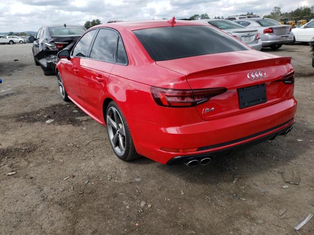 WAUB4AF40KA108108 - 2019 AUDI S4 PREMIUM PLUS RED photo 2