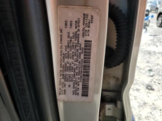 5TEHN72N63Z229129 - 2003 TOYOTA TACOMA DOUBLE CAB SILVER photo 13