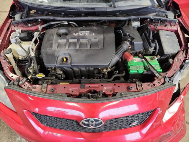1NXBU40E79Z018920 - 2009 TOYOTA COROLLA BASE Qırmızı foto 11