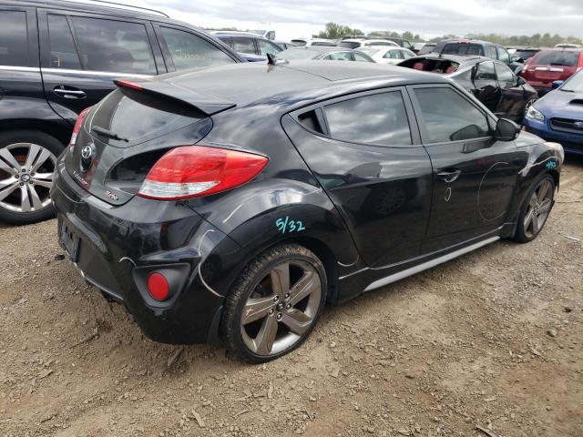 KMHTC6AEXFU229560 - 2015 HYUNDAI VELOSTER TURBO BLACK photo 3