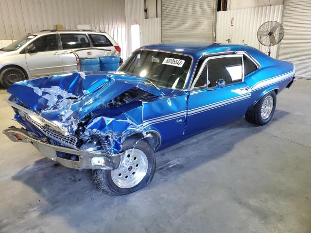 1X27D2W212165 - 1972 CHEVROLET NOVA BLUE photo 1