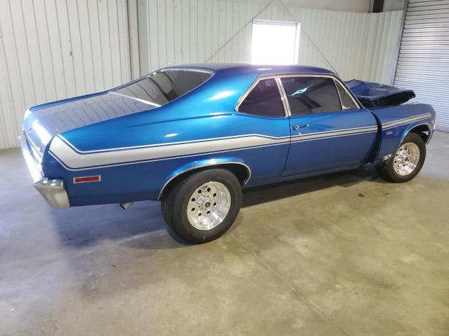 1X27D2W212165 - 1972 CHEVROLET NOVA BLUE photo 3