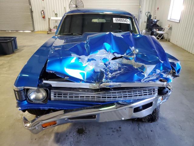 1X27D2W212165 - 1972 CHEVROLET NOVA BLUE photo 5