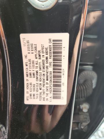 1HGCR2F00GA082369 - 2016 HONDA ACCORD EX BLACK photo 12