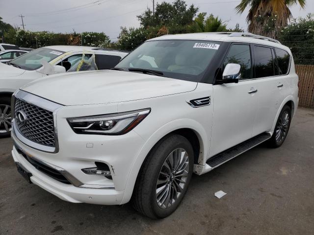 JN8AZ2BE5M9269888 - 2021 INFINITI QX80 SENSORY WHITE photo 1