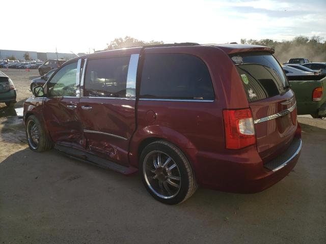 2C4RC1CG7DR692668 - 2013 CHRYSLER TOWN & COU TOURING L RED photo 2