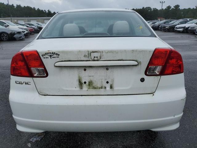 2HGES163X4H631851 - 2004 HONDA CIVIC DX VP WHITE photo 6