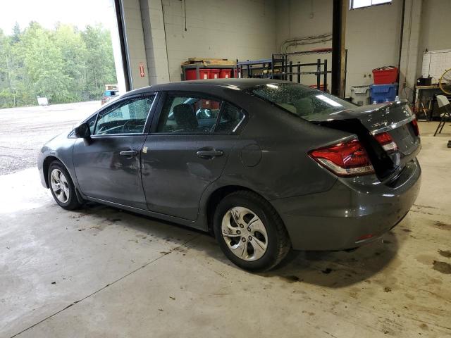 2HGFB2F40DH036039 - 2013 HONDA CIVIC LX GRAY photo 2