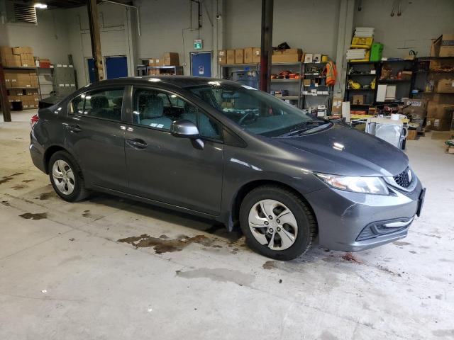 2HGFB2F40DH036039 - 2013 HONDA CIVIC LX GRAY photo 4