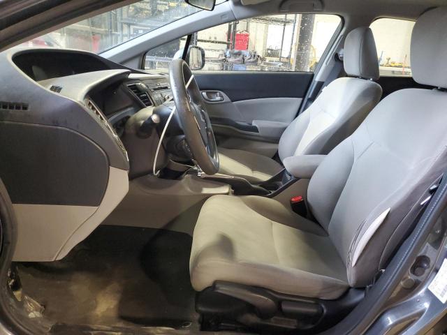 2HGFB2F40DH036039 - 2013 HONDA CIVIC LX GRAY photo 7