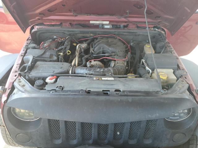 1C4AJWAG3DL526370 - 2013 JEEP WRANGLER SPORT BURGUNDY photo 11