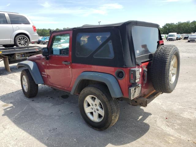 1C4AJWAG3DL526370 - 2013 JEEP WRANGLER SPORT BURGUNDY photo 2