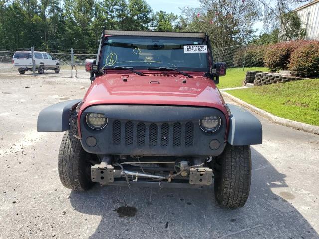 1C4AJWAG3DL526370 - 2013 JEEP WRANGLER SPORT BURGUNDY photo 5