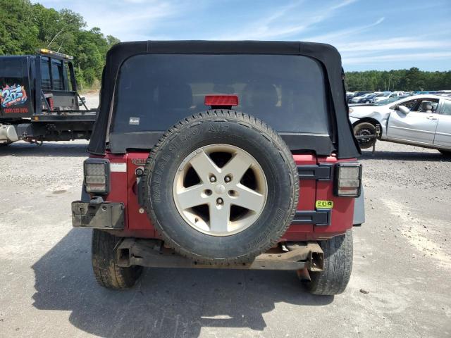 1C4AJWAG3DL526370 - 2013 JEEP WRANGLER SPORT BURGUNDY photo 6