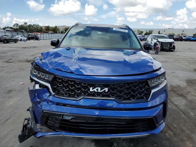 5XYRL4LC4NG160475 - 2022 KIA SORENTO S BLUE photo 5