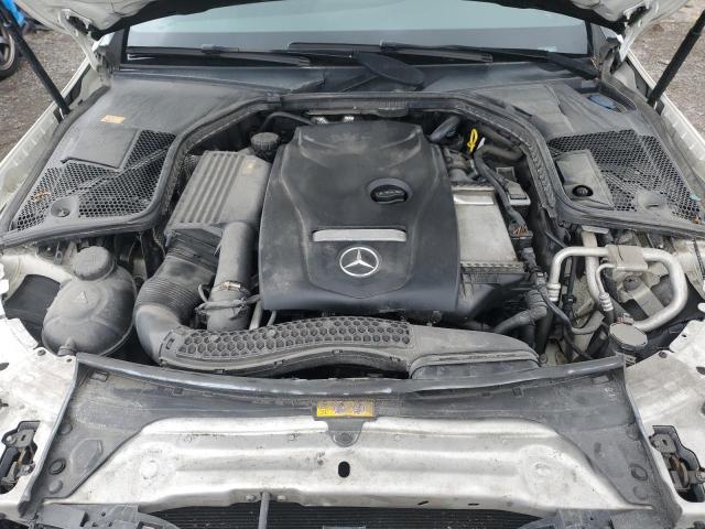 55SWF4KB5GU162988 - 2016 MERCEDES-BENZ C 300 4MATIC WHITE photo 11