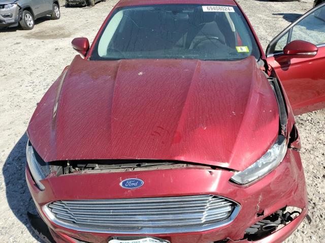 3FA6P0T9XGR286326 - 2016 FORD FUSION SE RED photo 11