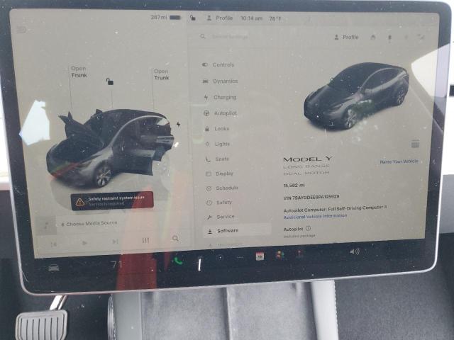 7SAYGDEE6PA125929 - 2023 TESLA MODEL Y 灰色 照片 9