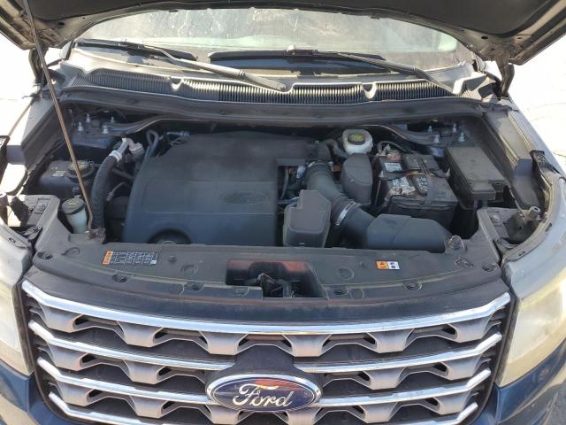 1FM5K7D85HGD17053 - 2017 FORD EXPLORER XLT BLUE photo 12