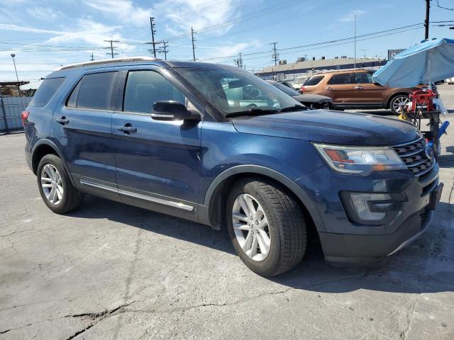 1FM5K7D85HGD17053 - 2017 FORD EXPLORER XLT BLUE photo 4