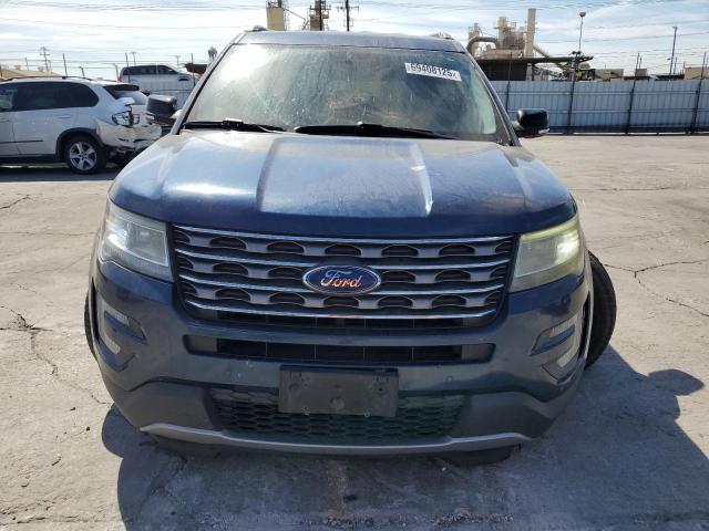 1FM5K7D85HGD17053 - 2017 FORD EXPLORER XLT BLUE photo 5