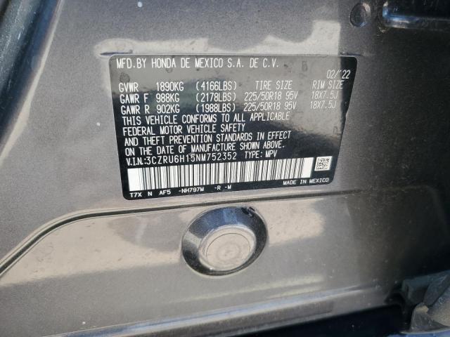 3CZRU6H15NM752352 - 2022 HONDA HR-V SPORT 灰色 照片 13
