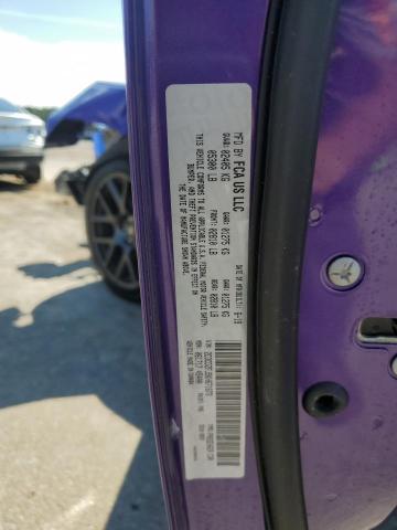 2C3CDZFJ5KH671673 - 2019 DODGE CHALLENGER R/T SCAT PACK PURPLE photo 13