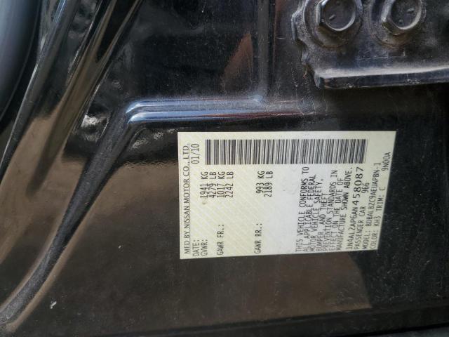 1N4AL2AP6AN458087 - 2010 NISSAN ALTIMA BASE 黑色 照片 12