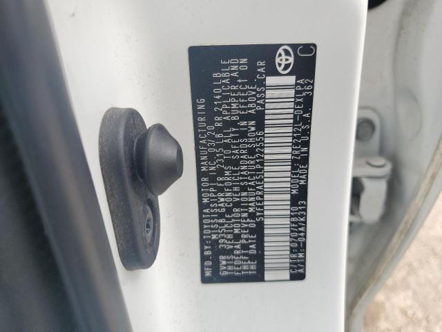 5YFEPRAE5LP122556 - 2020 TOYOTA COROLLA LE أبيض صورة 12