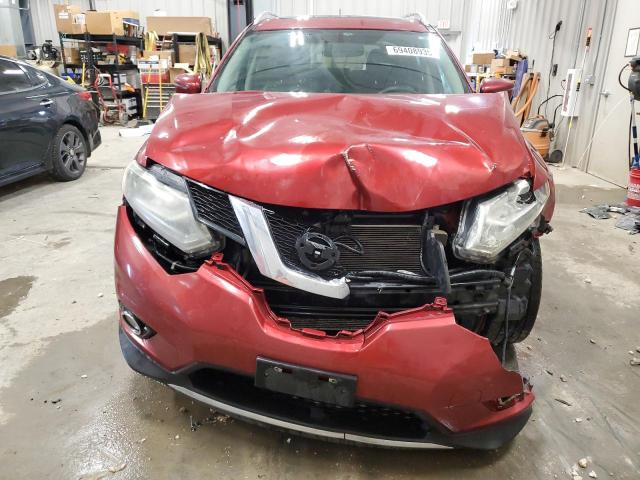 5N1AT2MV5GC800892 - 2016 NISSAN ROGUE S წითელი ფოტო 5